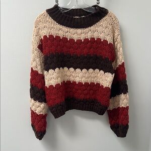 Altar'd State Multicolor Striped Sweater
